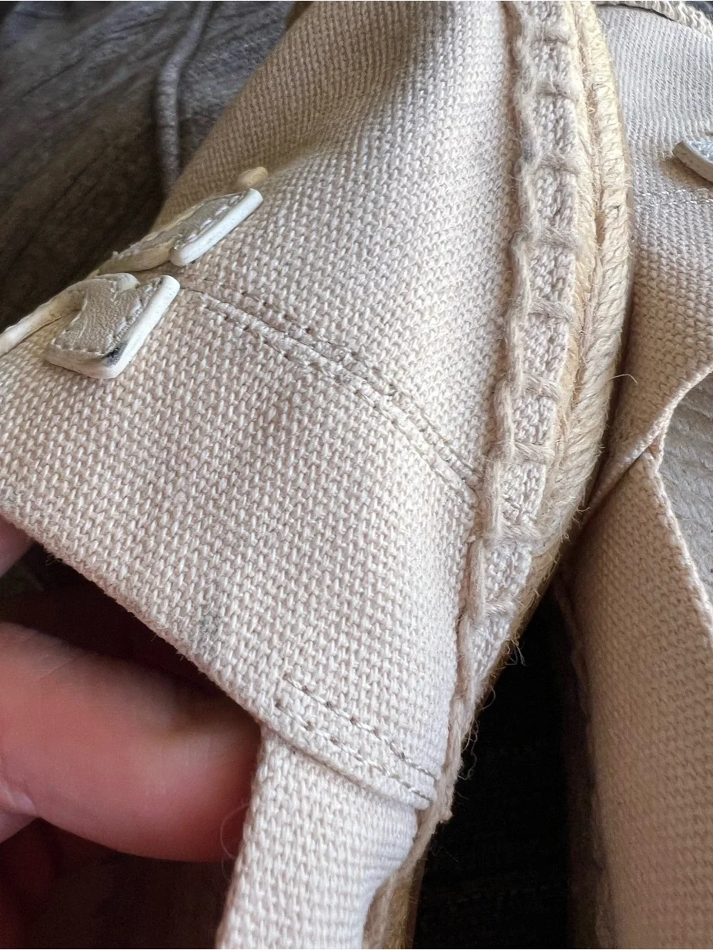 Tory Burch Weston Natural Logo Espadrille Flats Size 6